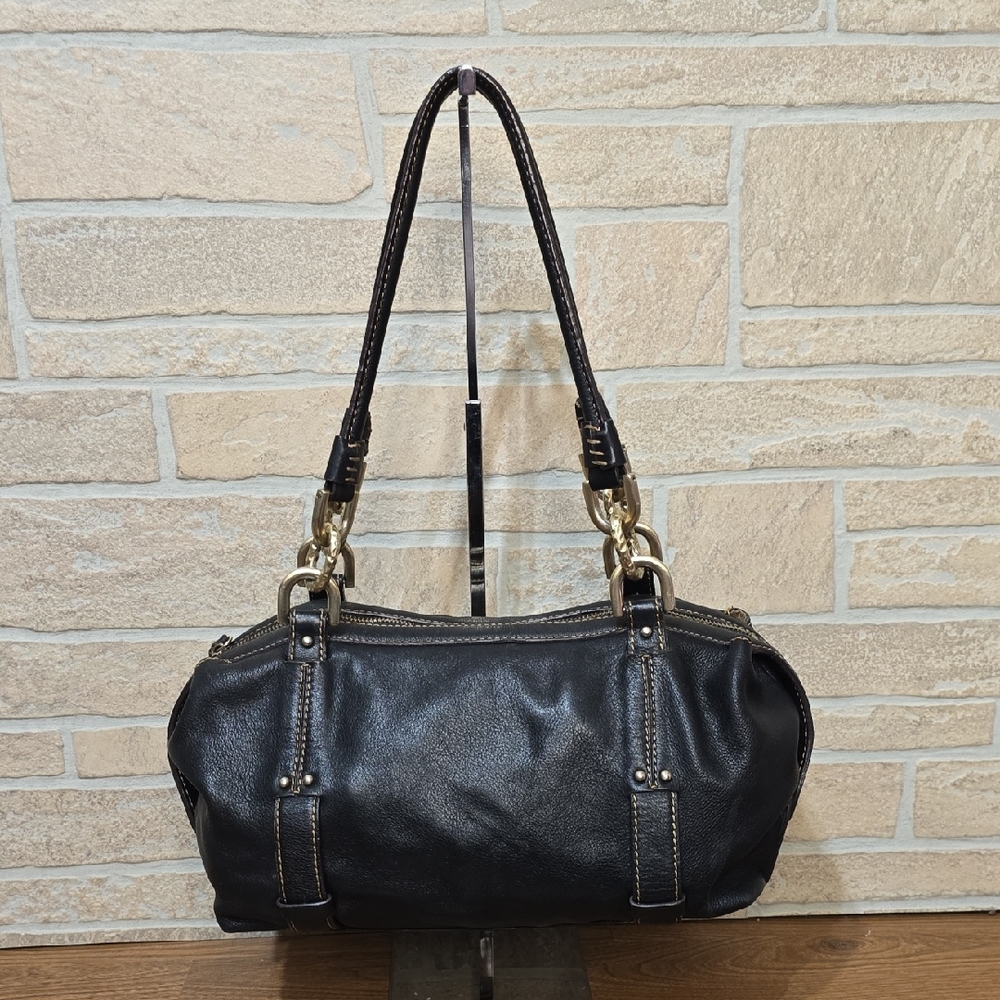 Etienne Aigner Black Leather Shoulder Bag